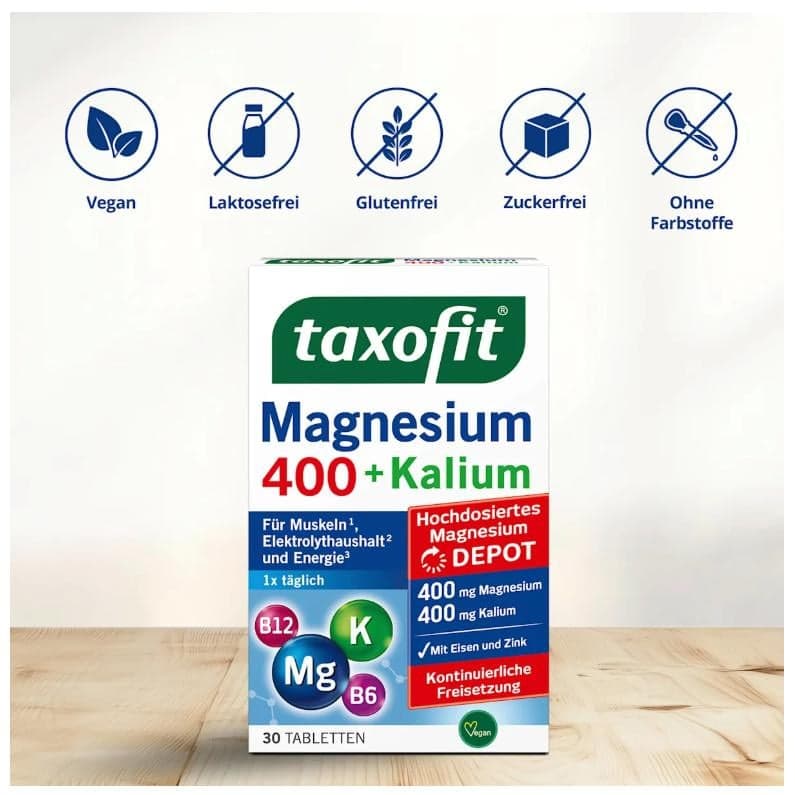 Taxofit Magnesium 400 + Potassium Tablets 30 pieces