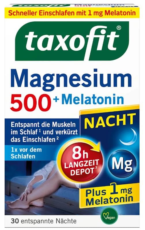 Taxofit Magnesium 500+Melatonin Night 30 Tablets