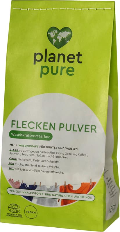Planet Pure Fleckenpulver Waschkraftverstärker