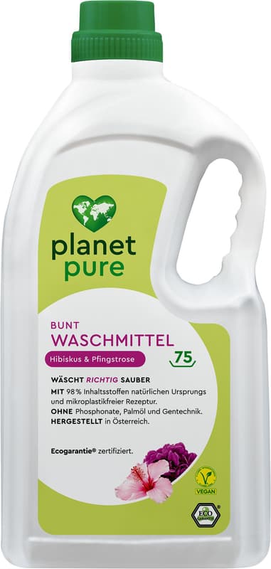 Planet Pure Bunt Waschmittel Hibiskus Pfingstrose