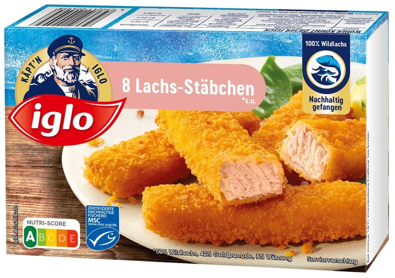 iglo 8 Lachs-Stäbchen 224g MSC