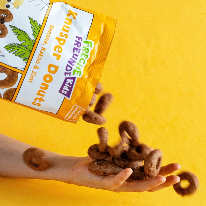 Freche Freunde Kids Bio crispy donuts banana, cacao, cinnamon