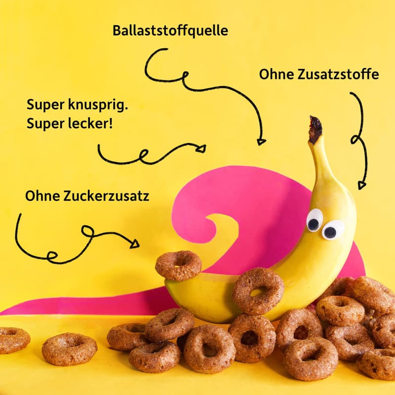 Freche Freunde Kids Bio crispy donuts banana, cacao, cinnamon