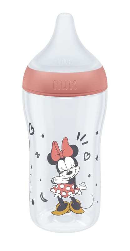 NUK Disney "Mickey/Minnie" Perfect Match PP-Flasche, 260 ml, Gr. M 3+ M, rot