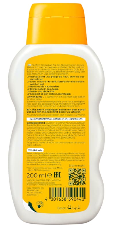 Weleda Calendula Sleep Well Bath