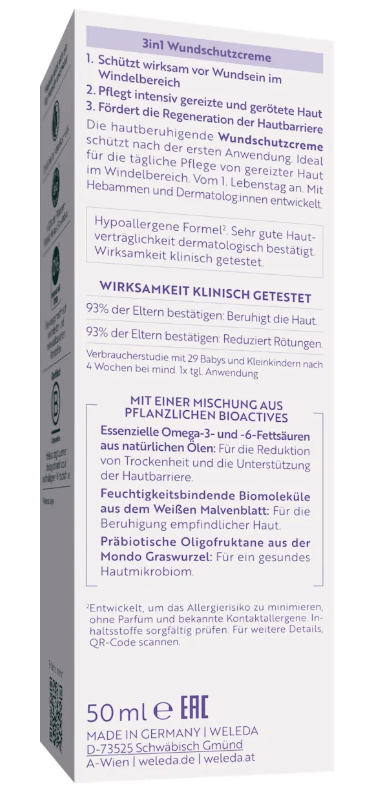 Weleda 3in1 Diaper Rash Cream White Mallow