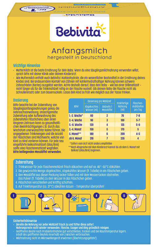 Bebivita 1 Anfangsmilch