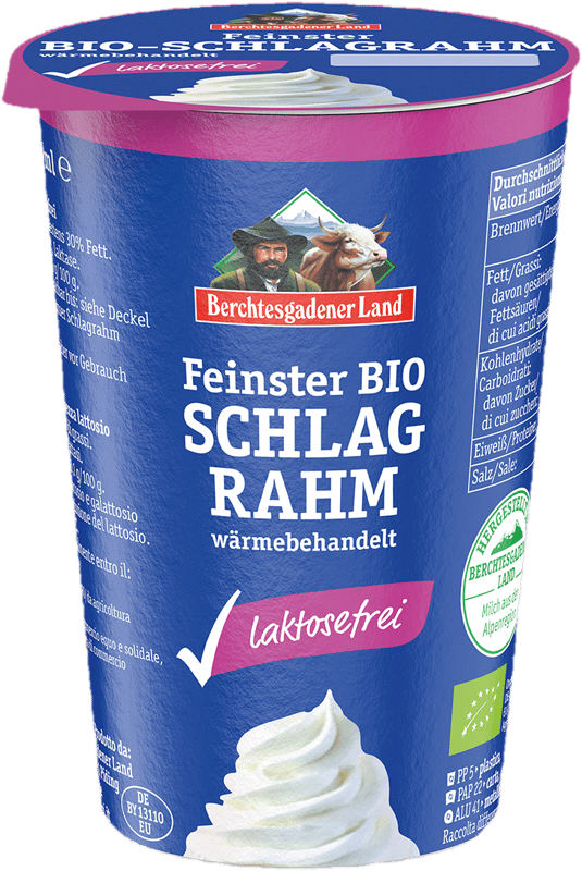 Berchtesgadener Land BIO Schlagrahm laktosefrei