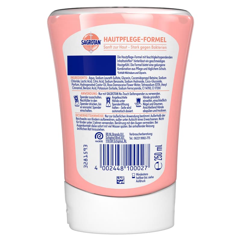 Sagrotan No-Touch Nachfüller Rose & Shea Duft 250ml