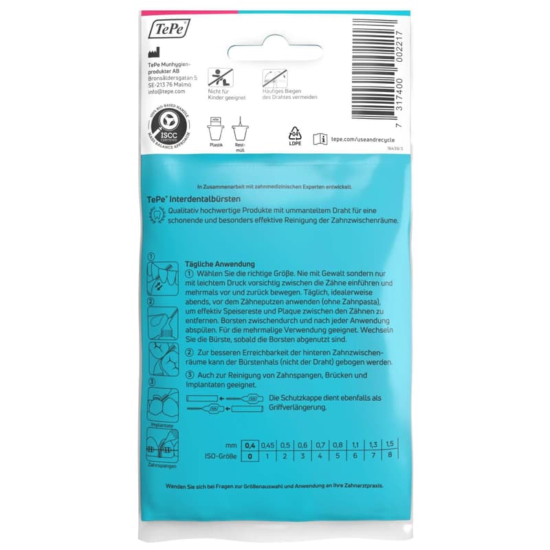 TEPE Interdentalbürste 0,4 mm ISO 0