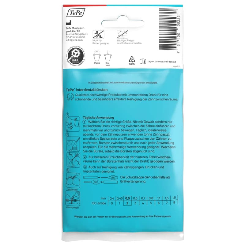 TEPE Interdentalbürste 0,5 mm ISO 2