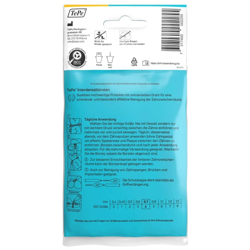 TEPE Interdentalbürste 0,7 mm ISO 4