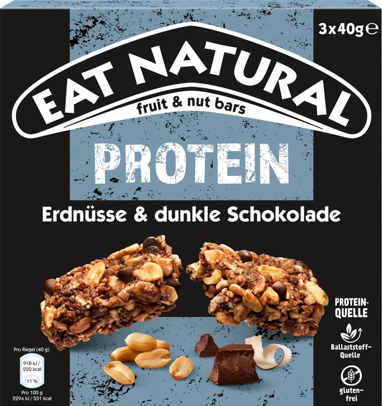 Eat Natural Protein Peanuts & Dark Chocolate 3-pack
