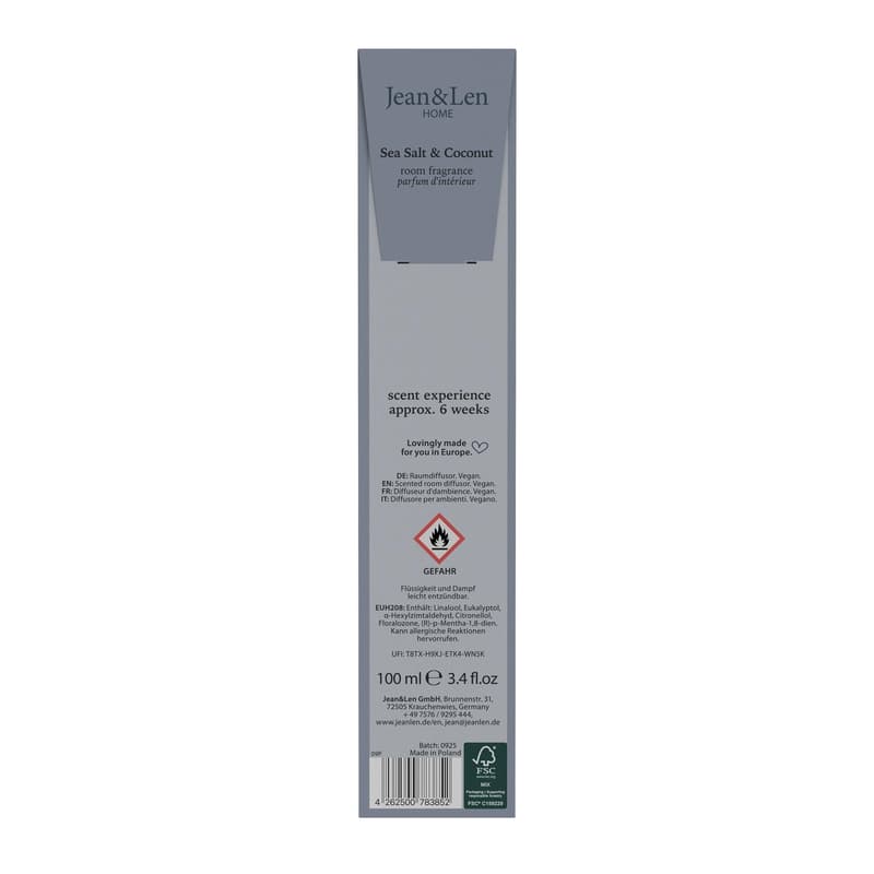 Scented Room Diffusor Sea Salt & Coconut