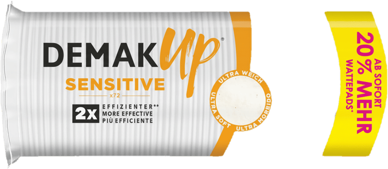DEMAK'UP SENSITIVE WATTEPADS 72 PADS RUND