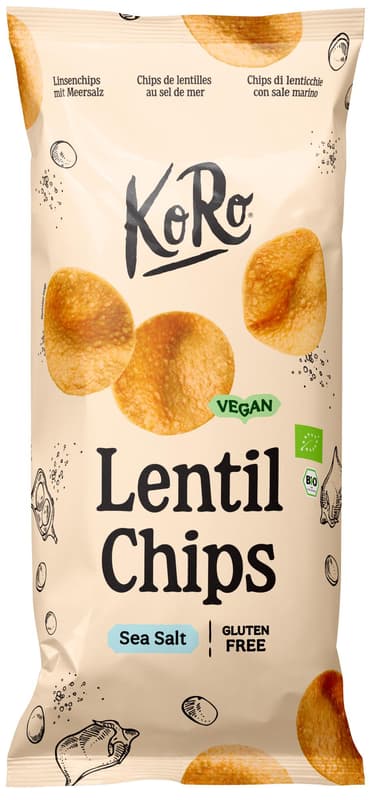 Koro Bio Linsenchips mit Meersalz
