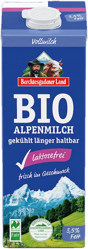 Berchtesgadener Land organic fresh milk 3.5% lactose-free