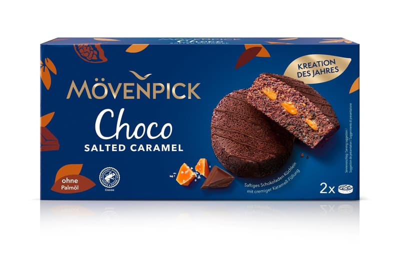 Mövenpick "Kreation des Jahres" Choco Salted Caramel Törtchen 2 x 55g