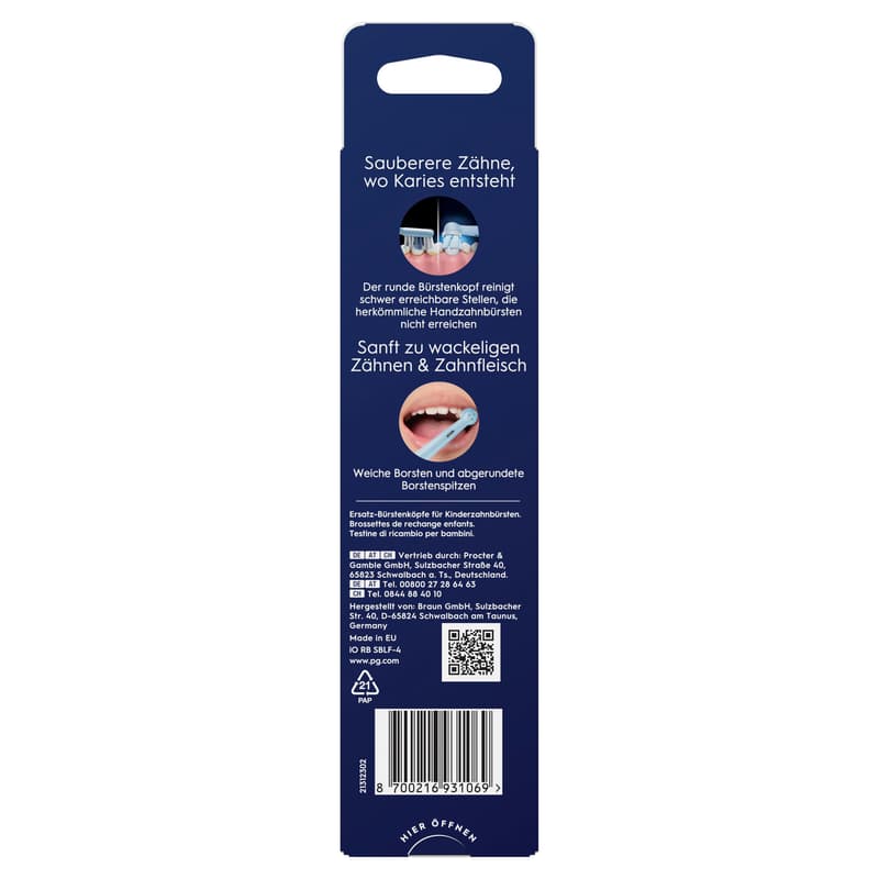Oral-B Aufsteckbürsten iO Kids Stitch 4er