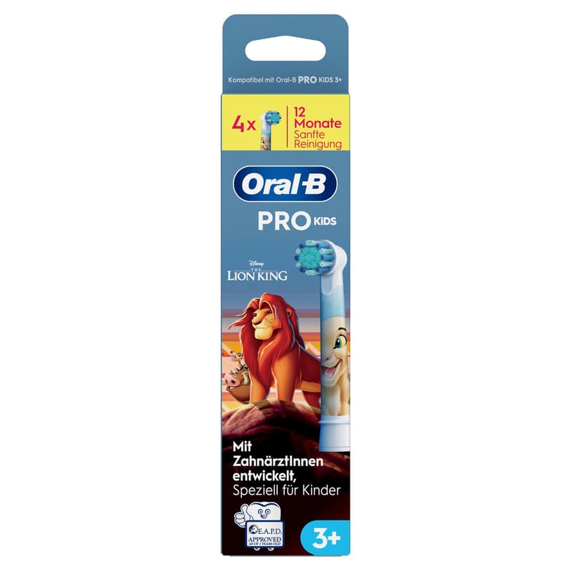 Oral-B Ersatzdüsen Aufsteckbürsten Kids König der Löwen 4er