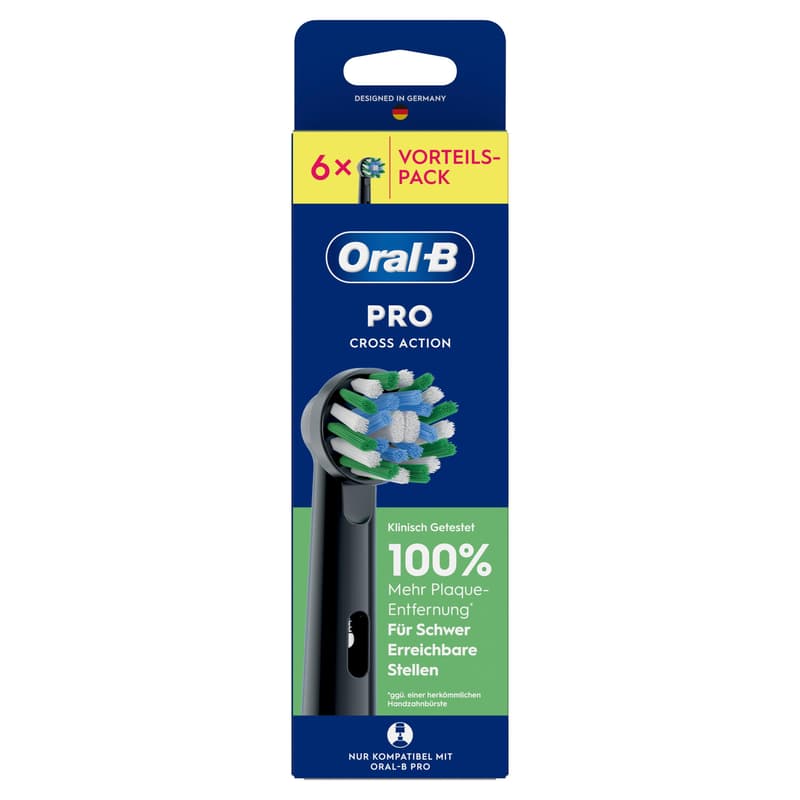 Oral-B Aufsteckbürsten Pro CrossAction Schwarz
