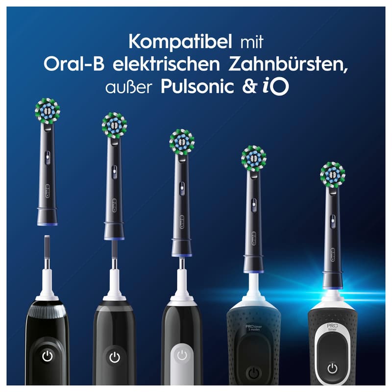 Oral-B Aufsteckbürsten Pro CrossAction Schwarz