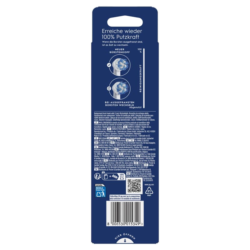 Oral-B Aufsteckbürsten Pro Sensitive Clean