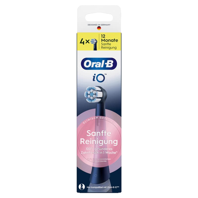 Oral-B Aufsteckbürsten iO Sanfte Reinigung Schwarz