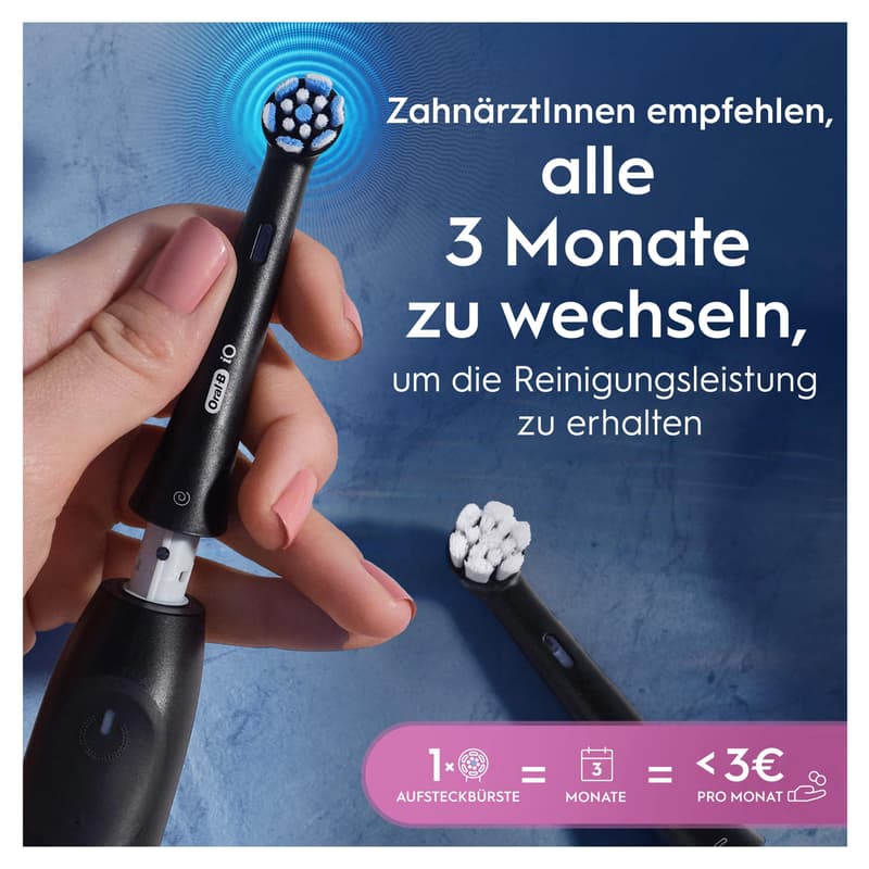 Oral-B Aufsteckbürsten iO Sanfte Reinigung Schwarz