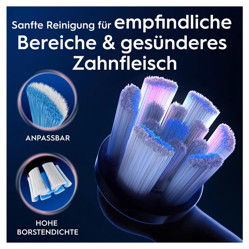 Oral-B Aufsteckbürsten iO Sanfte Reinigung Schwarz