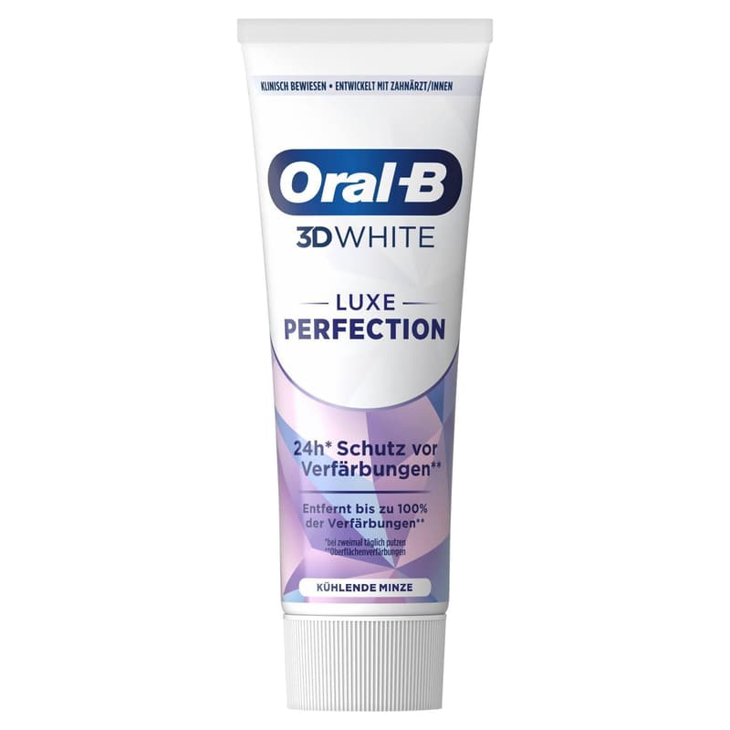 Oral-B 3D White Luxe Perfection Whitening Zahnpasta, Kühlende Minze