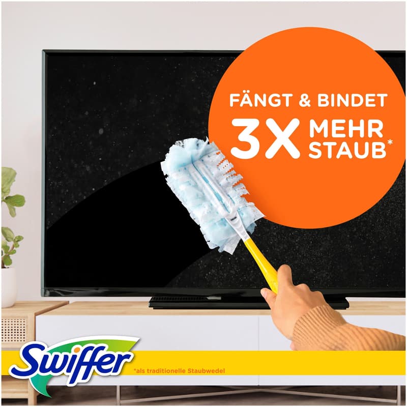 Swiffer Staubmagnet Starterset Griff + 3 Tücher mit Duft 1 Set