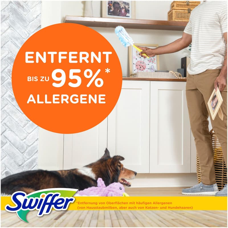 Swiffer Staubmagnet Starterset Griff + 3 Tücher mit Duft 1 Set
