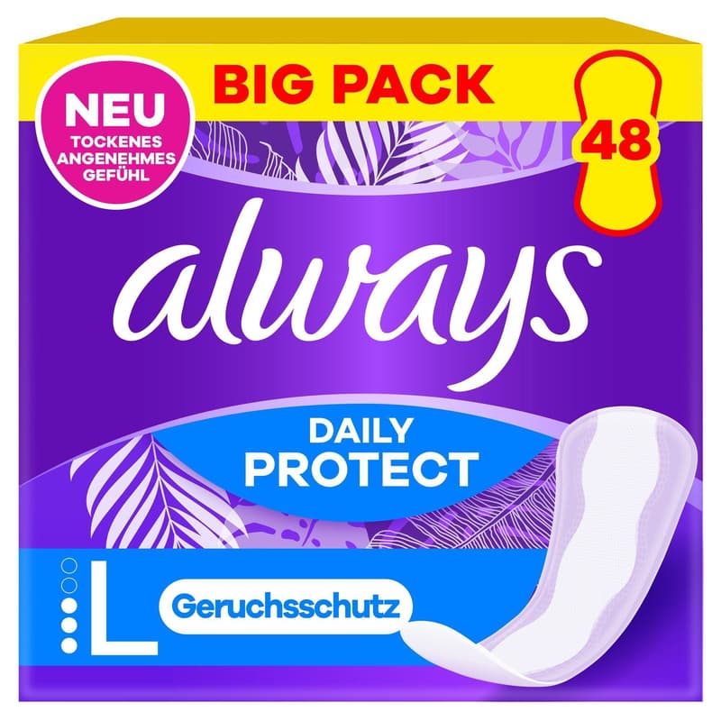 Always Daily Protect Slipeinlagen Long mit leichtem Duft