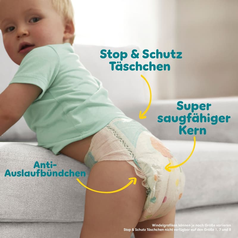 Pampers Baby Dry Windeln Gr.4+ Maxi Plus, Single Pack, 10-15kg