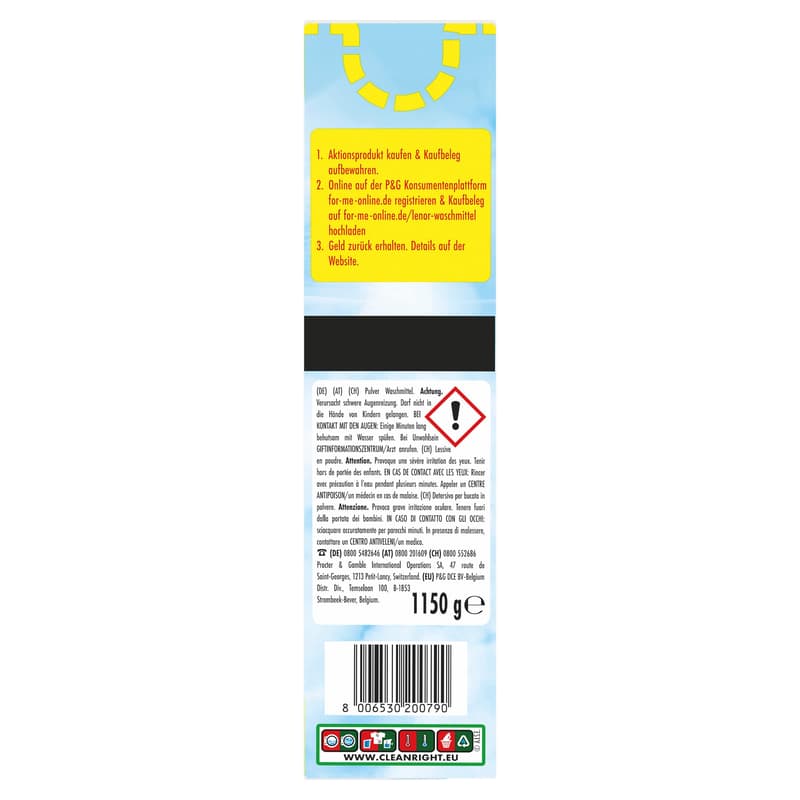 Lenor Vollwaschmittel Pulver Sensitiv 23WL
