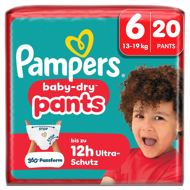 Pampers Baby Dry Pants Windeln Gr.6 Extra Large, Single Pack, 13-19kg