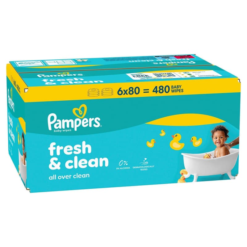 Pampers Feuchttücher Fresh Clean 6er Pack