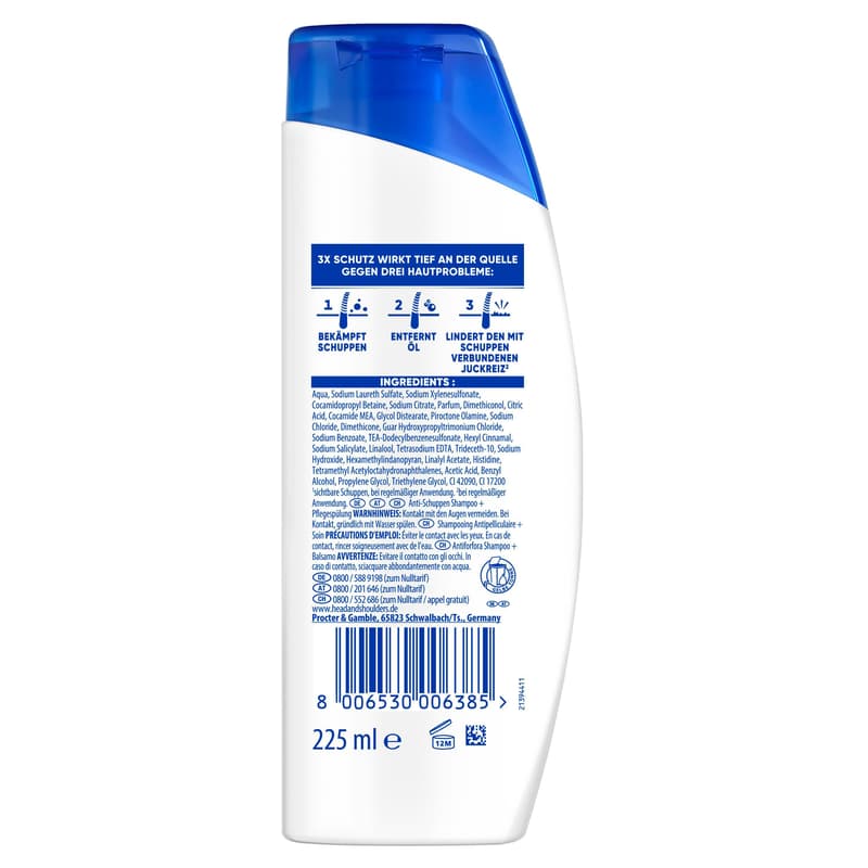 Head & Shoulders Anti Schuppen Haarshampoo 2in1 Classic Clean
