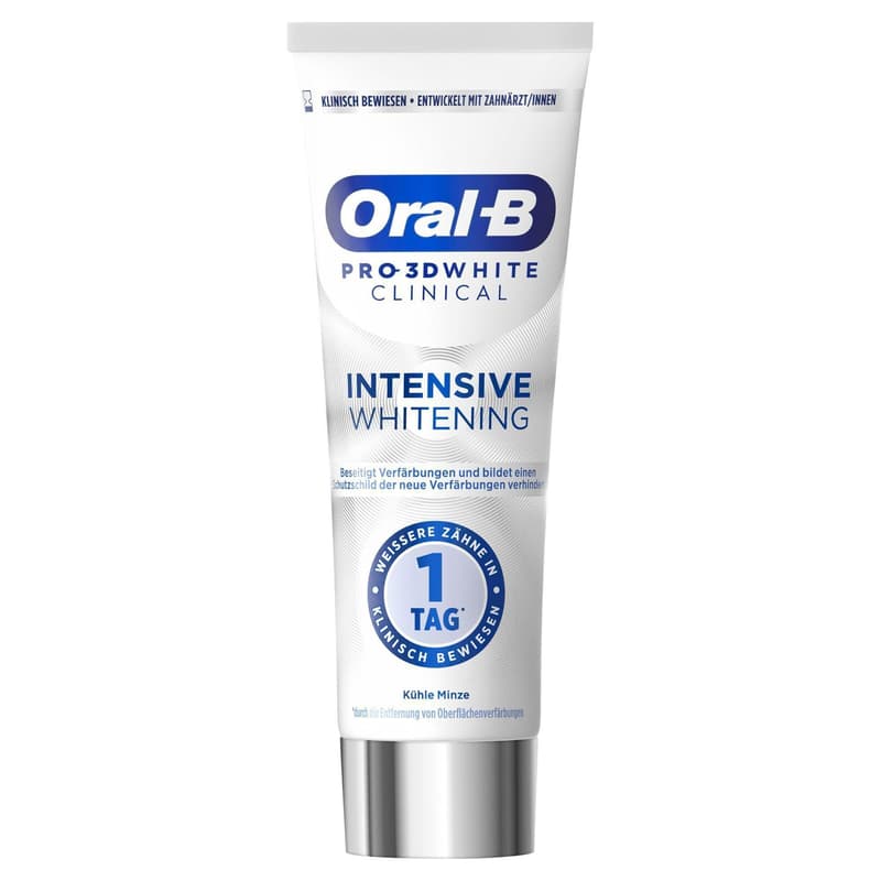 Oral-B Pro 3D White Clinical Intensive Whitening Zahnpasta, Kühle Minze