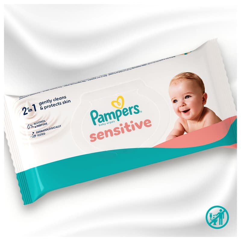 Pampers Feuchttücher Sensitive 6er Pack