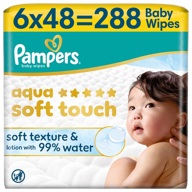 Pampers Feuchttücher Aqua Soft touch 6x 288 ST