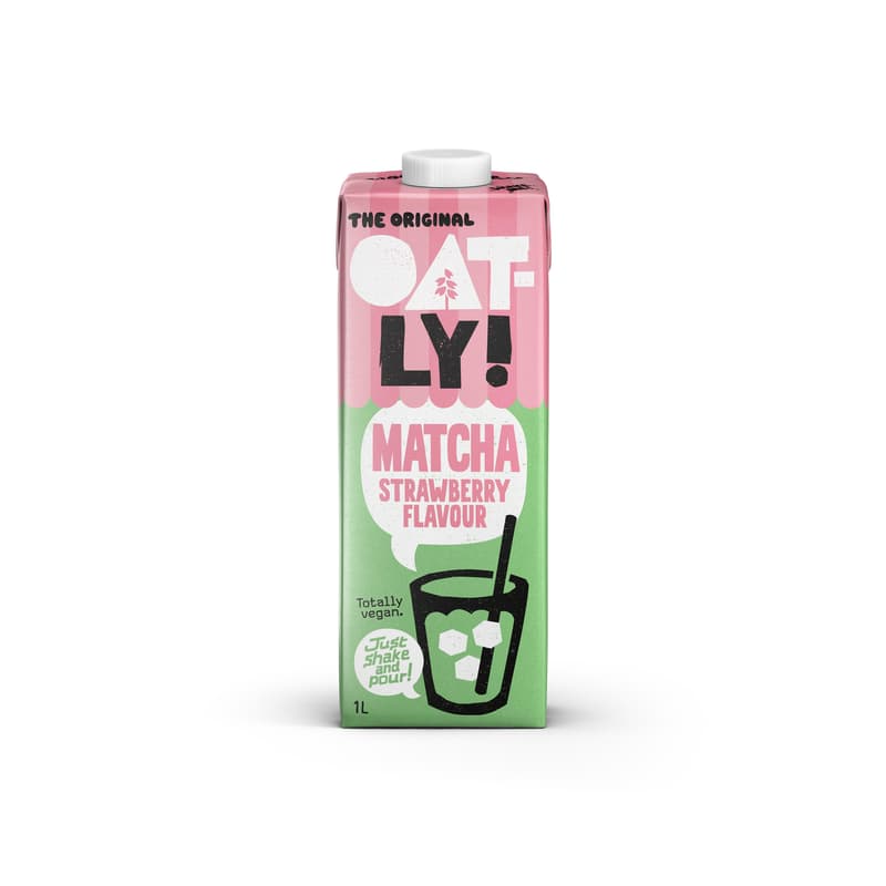 Oatly Matcha Strawberry Flavour