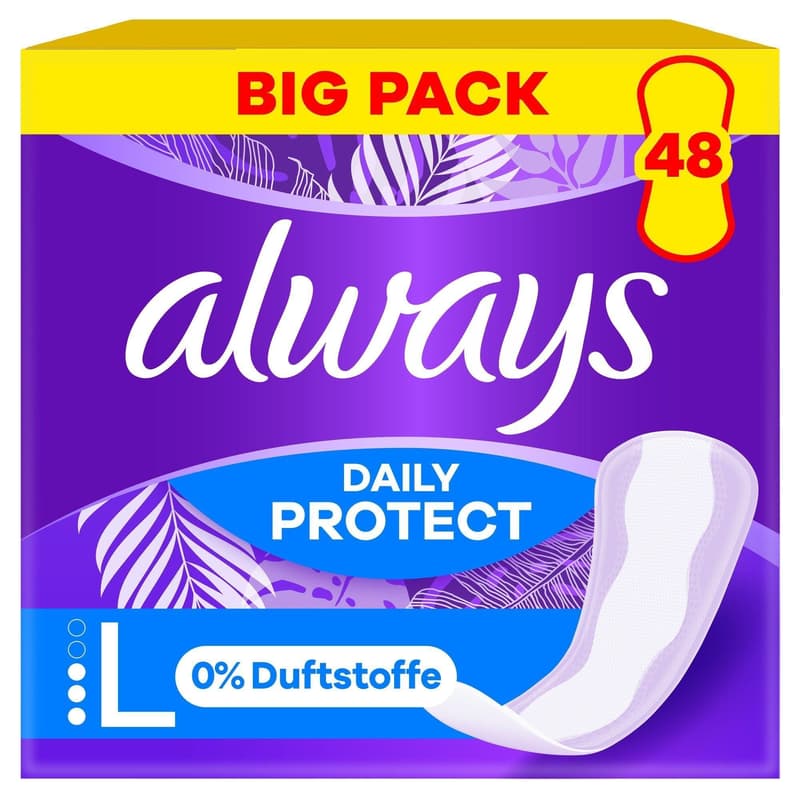 Always Daily Slipeinlagen Daily Protect Long ohne Duft BigPack