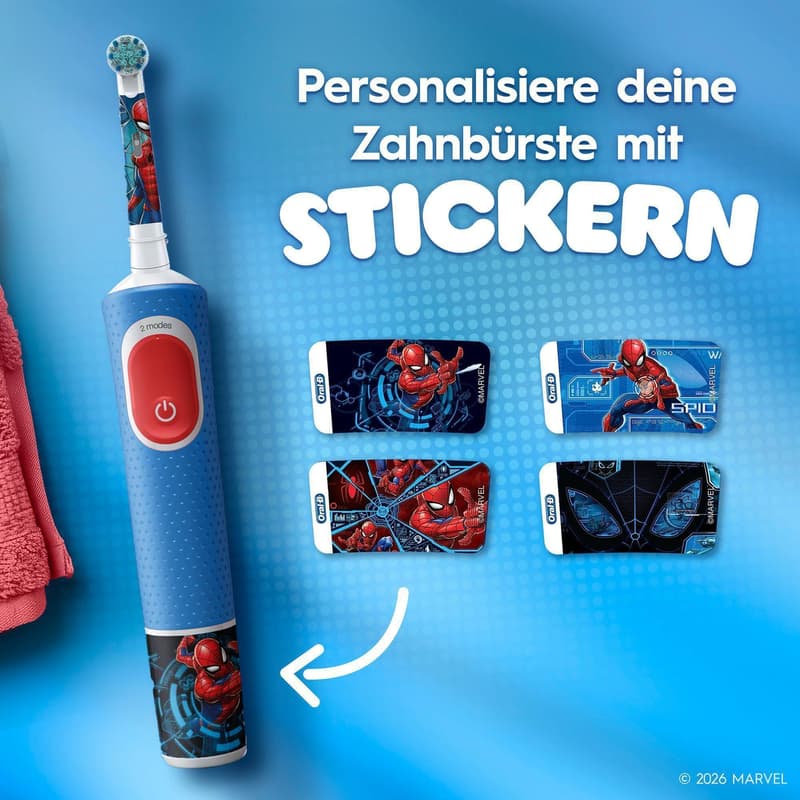 Oral-B Vitality Elektrische Zahnbürste Pro 103 Kids Spiderman