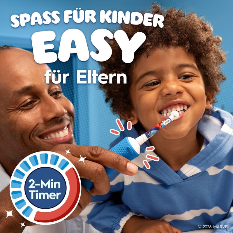Oral-B Vitality Elektrische Zahnbürste Pro 103 Kids Spiderman