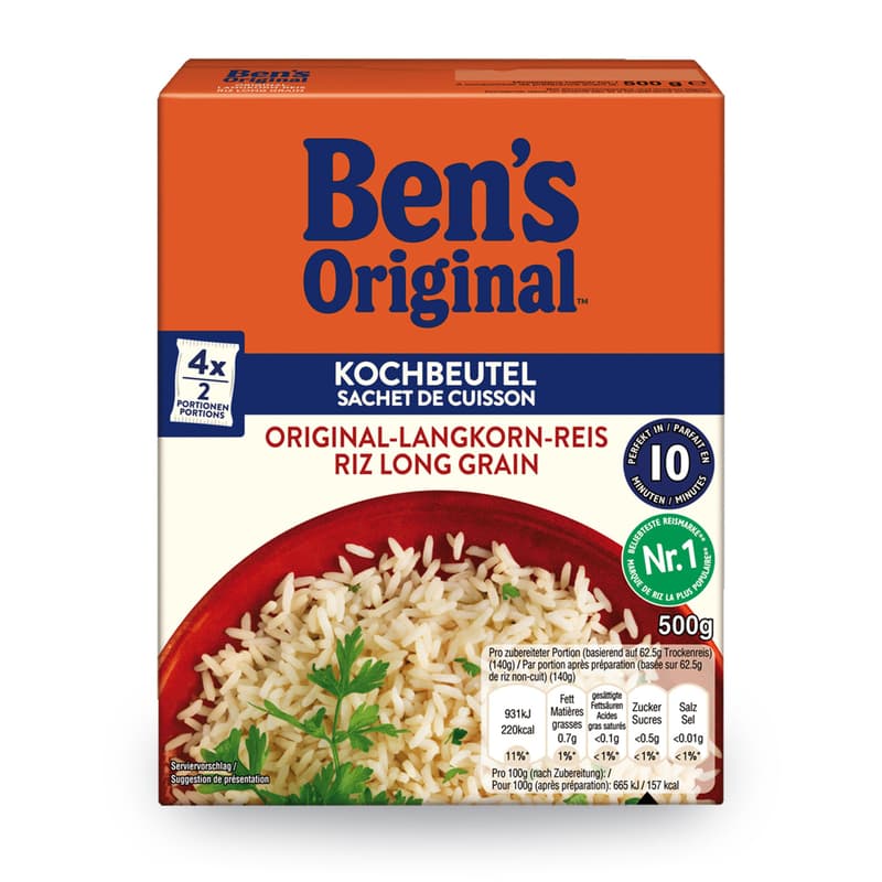 Ben's Original™ Original Long Grain Rice 10- Minute Cooking Bag