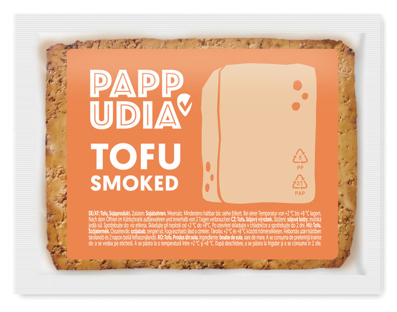 Pappudia Tofu geräuchert