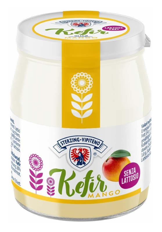 Kefir whole milk lactose free mango
