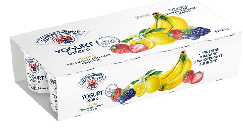 Sterzing Joghurt 8er Waldfrucht/Banane/Zitrone/Erdbeer